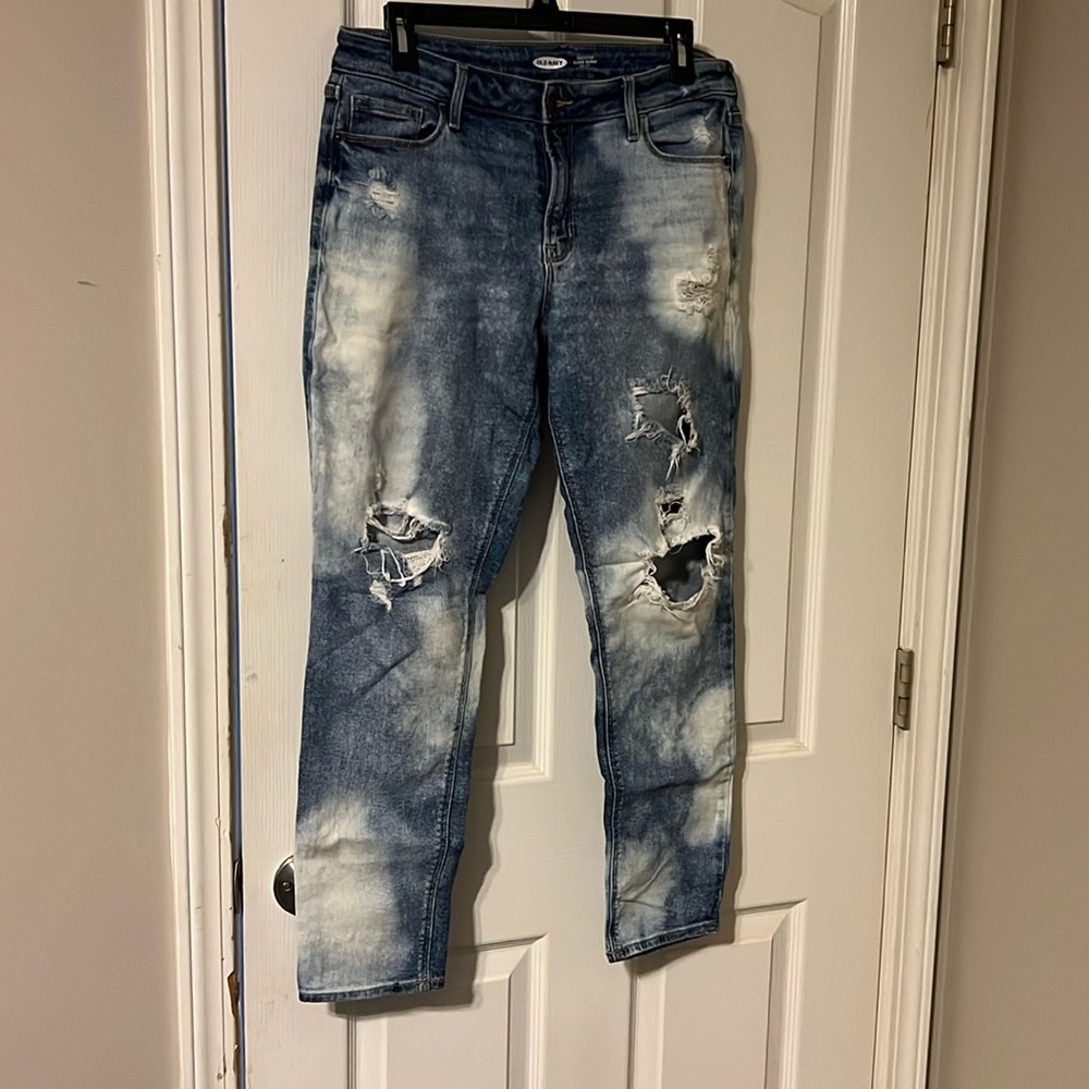 Old Navy Rockstar Super Skinny Distressed 10